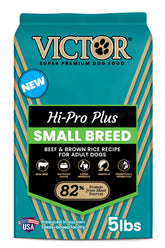 VICTOR Classic Hi-Pro petit chien croquettes riches en protéines pour muscles solides.