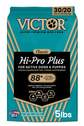 VICTOR Hi-Pro Plus – emballage du sac, pratique pour nourrir les chiens actifs.
