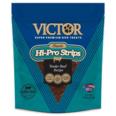 VICTOR Hi-Pro Strips boeuf reel, snack tendre pour chiens actifs et motivés