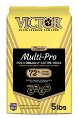 VICTOR Multi-Pro Sec: sac de nourriture sèche pour chien, 5 lb, énergie soutenue.