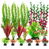ViiWxx ensemble 18 plantes artificielles pour aquarium, paysage dynamique sans entretien.