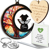 Vinatimes attrape-soleil mémorial chien 6 po arbre de vie lumineux pour le souvenir