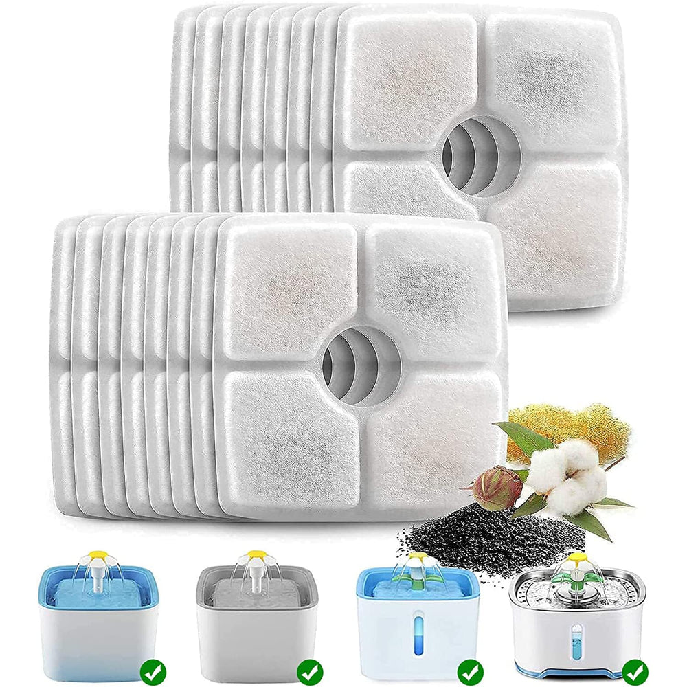 VinDox pack de 16 filtres pour fontaine chat, pratique et économique.