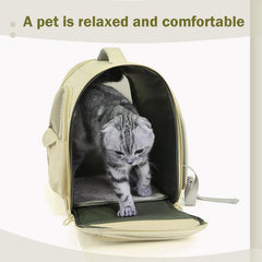 Vinqki sac à dos transport chat: ouverture frontale pour interaction sécurisée.