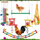Carillon VioraWhite dans le poulailler stimule l'audition et amuse les poules.