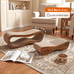 Grattoir VIRAAGYIYOU en carton dense horizontal, durable et pratique.
