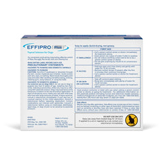 Application à la base du cou avec Virbac EFFIPRO PLUS pour diffusion rapide