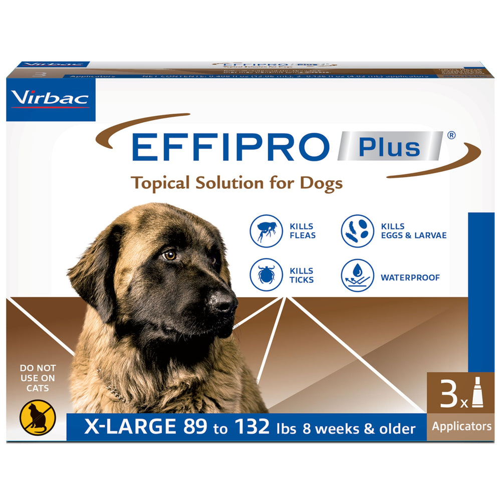 Virbac EFFIPRO PLUS – flacon topique pour chien XL, traitement pratique.