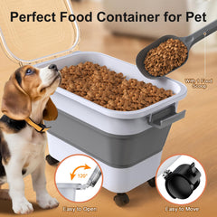 Conteneur nourriture animaux Viretec avec joints doubles et fermeture fiable