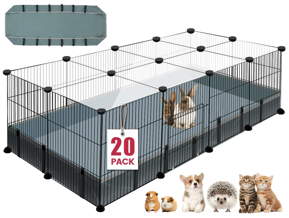 Viscoo enclos petits animaux avec porte interne pour accès facile.