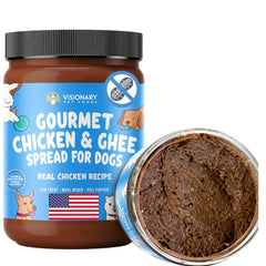 Visionary Pet Foods Pâte de poulet: tartinade protéinée pour récompenser.