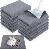 VitalCozy tapis de cage pour cochon d’Inde, 12x12 gris, absorbant et imperméable.
