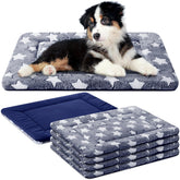 Tapis VitalCozy 4 pièces bleu offrant confort pour cage et couchage.