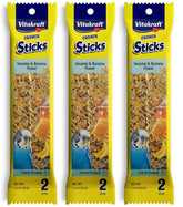 Vitakraft Bâtons banane pour perroquet – ensemble de 3 bâtons prêts à déguster