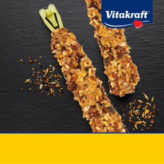 Vitakraft Bâtons calopsitte centre bois naturel pour divertissement durable.