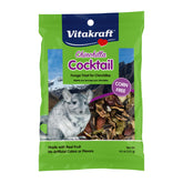 Vitakraft Cocktail Fruits Chinchilla Treat – emballage visible et pratique, favorise variété dans l'alimentation.