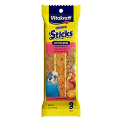 Vitakraft Crunch Sticks pour perruche au miel, croquant stimulant pour le bec.