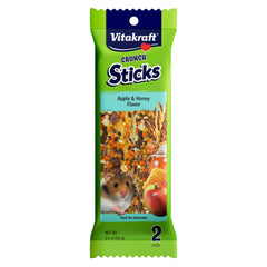 Vitakraft Crunch Sticks pomme miel pour hamster, plaisir et stimulation.