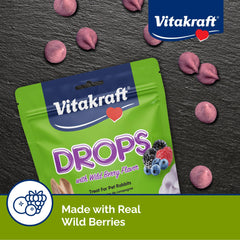 Vitakraft Drops Lapin – petit format, récompense idéale en entraînement.