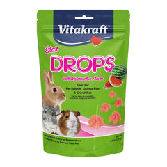 Vitakraft Drops saveur pasteque pour lapin, friandise idéale pour récompenser l entraînement