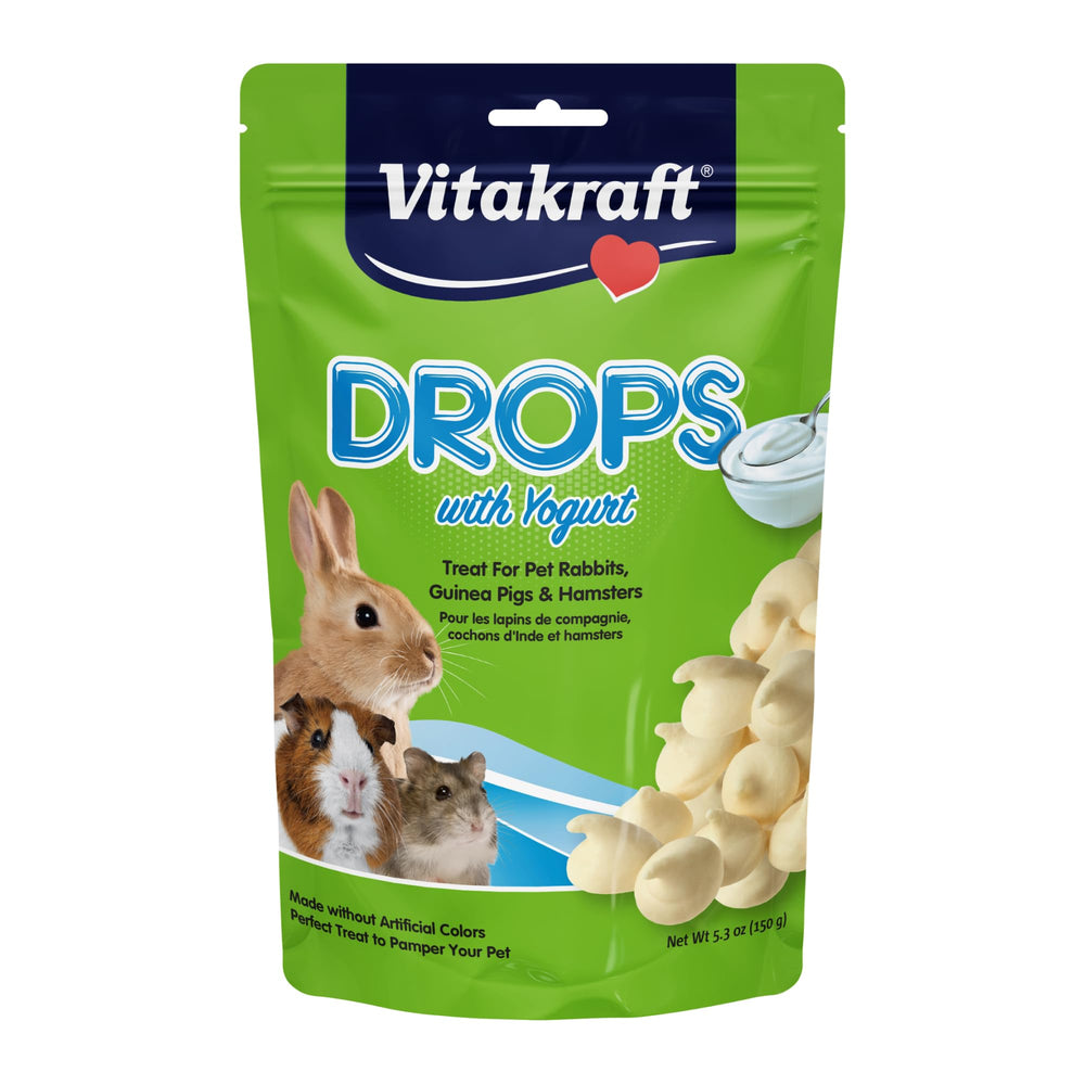 Vitakraft Drops Yaourt pour lapin: friandise gourmande pour récompenser pendant l'entraînement.