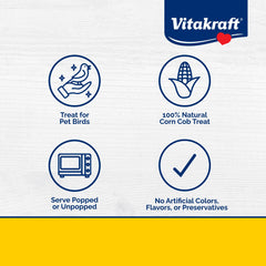 Vitakraft Mini-Pop sachet 6oz, emballage clair facilitant les portions.