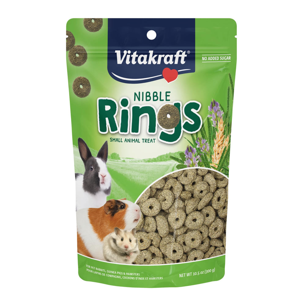 Vitakraft Nibble Rings : emballage prêt à offrir, idéal pour l'entraînement.
