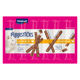Vitakraft PurrSticks: bâtonnets poulet, récompense riche en viande pour chats.