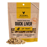 Vital Essentials – foie de canard lyophilisé pour chats, friandise protéinée et pratique.