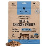 Vital Essentials: mini bouchées chat boeuf et poulet — protéines pour énergie et vitalité