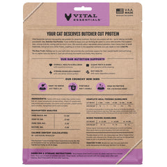Mini-nibs dinde Vital Essentials dans bol, soutien énergie et muscles
