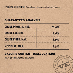 Ingrédient unique Vital Essentials, poitrine de poulet, pour une alimentation simple.