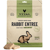 Vital Essentials mini galettes lapin cru pour chien actif, protéines élevées.