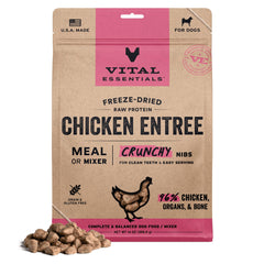 Vital Essentials – Morceaux croquants lyophilisés dans le sachet, repas complet potentiel