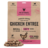 Vital Essentials morceaux poulet lyophilise, repas protéiné et savoureux pour chat