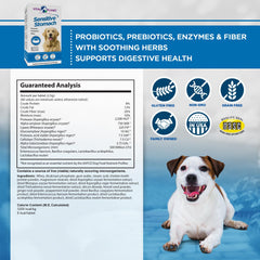 Vital Planet: tablettes chewables goût poulet pour chien, soutien digestif quotidien