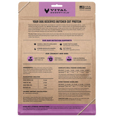 Vital Essentials dinde mini bouchées croustillantes en gros plan, protéine élevée.