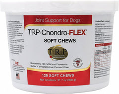 Vitality Chondro-Flex DS, pot de 120 gommes, soutien pratique des articulations pour chiens et chats.