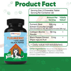 Vitamatic absorption poivre noir, meilleure biodisponibilité pour chien.