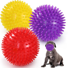 Balle dentition VITEVER rouge 4,5 po pour mâcher et stimuler les gencives.