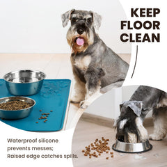 Tapis VIVAGLORY Flexmat bord eleve impermeable, retient les éclaboussures.
