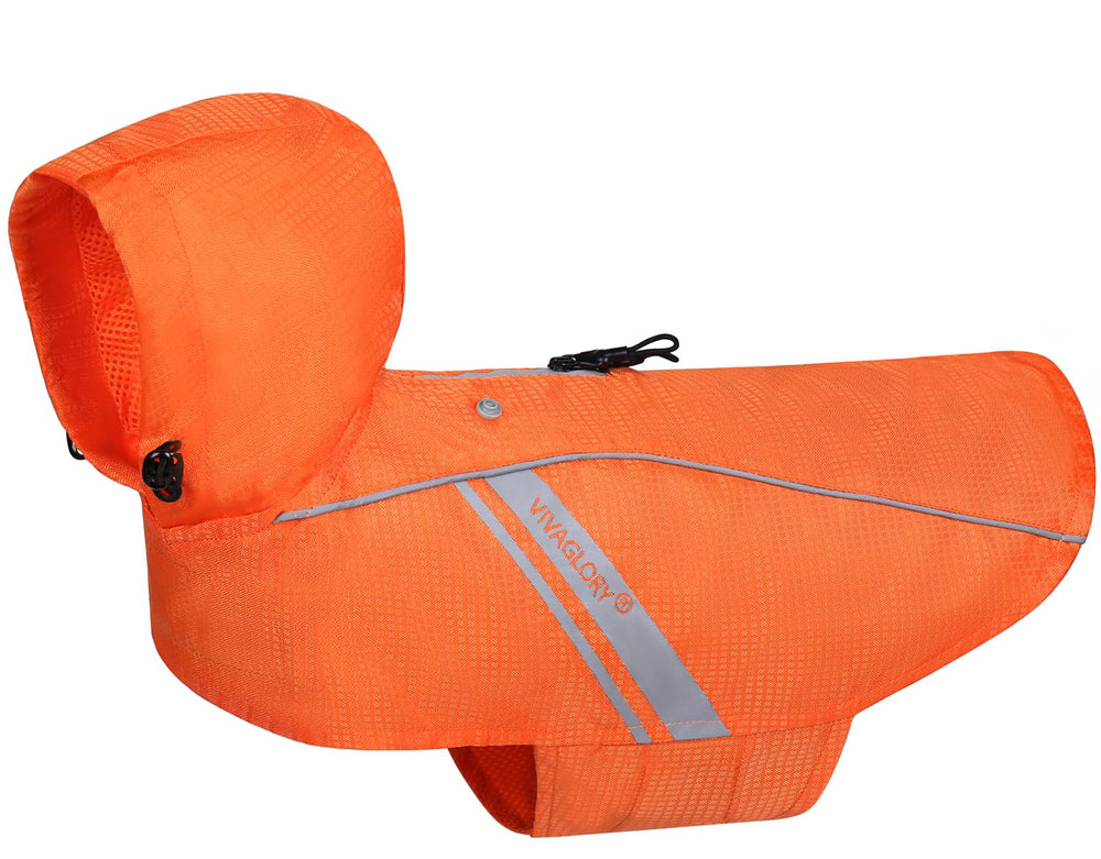 VIVAGLORY Wetoff manteau pluie chien sur le côté, protection et confort.