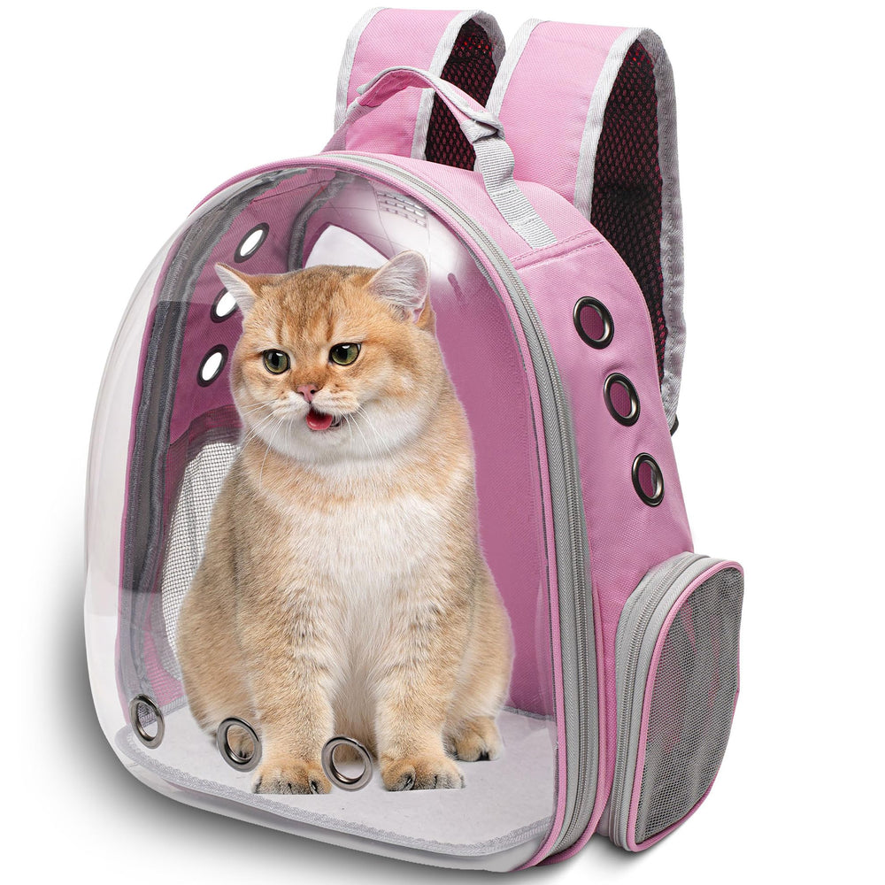 Vivicreate sac dos chat bulle transparente, parfait pour voyager en toute sécurité.