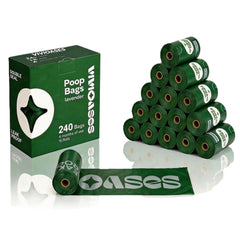 VIVIOASES sacs-caca 2g extra-épais pour chiens, protection contre les fuites.