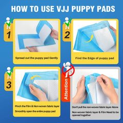 VJJ tapis-pipi chien XL absorption rapide, garde l'animal au sec toute la journée.
