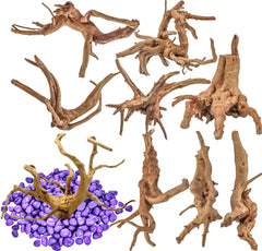 Vmiapxo bois-drift naturel pour aquarium, decor realiste et apaisant.