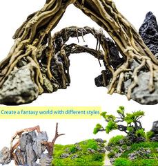 Vmiapxo decor aquarium ambiance naturelle et harmonieuse.