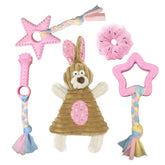 Volacopets ensemble jouets chiot rose pour stimulations sensorielles et jeu interactif.