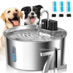 Voluas fontaine d’eau chien 7L: grande capacite pour hydratation tout au long de la journee