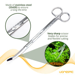 Lames inox VORESTIC – coupes nettes sur plantes vivantes